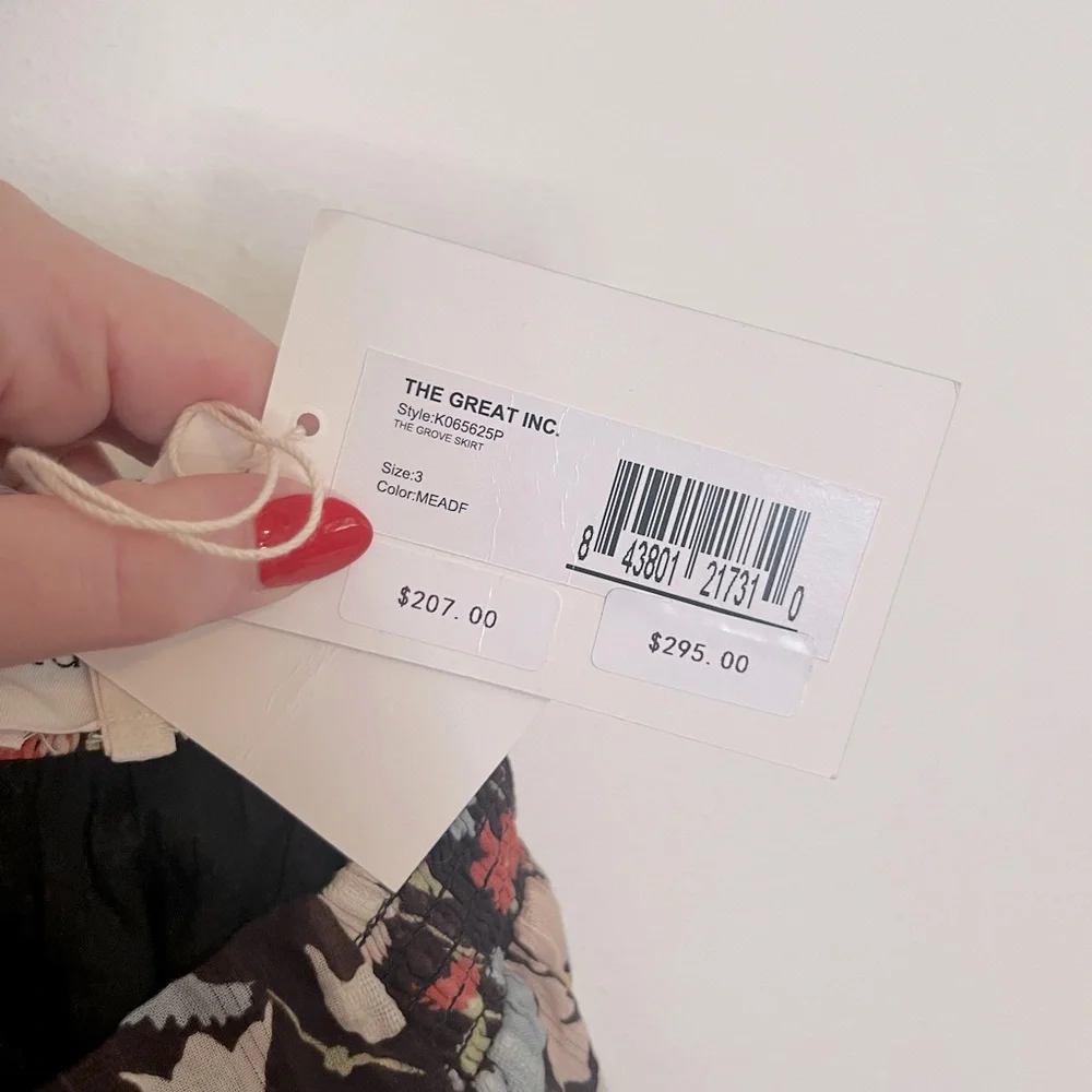 NWT THE GREAT. The Grove Maxi Skirt - Picture 6 of 11